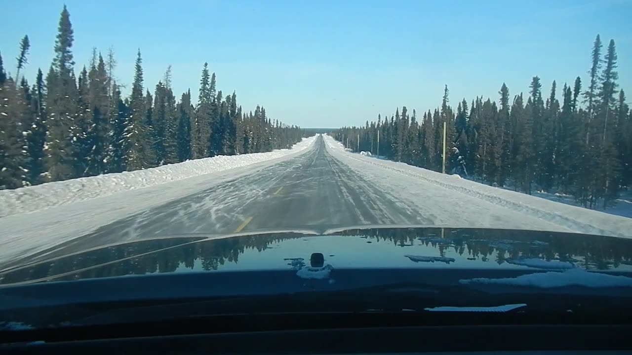 Driving between Labrador City & Churchhill Falls, Dec 2014