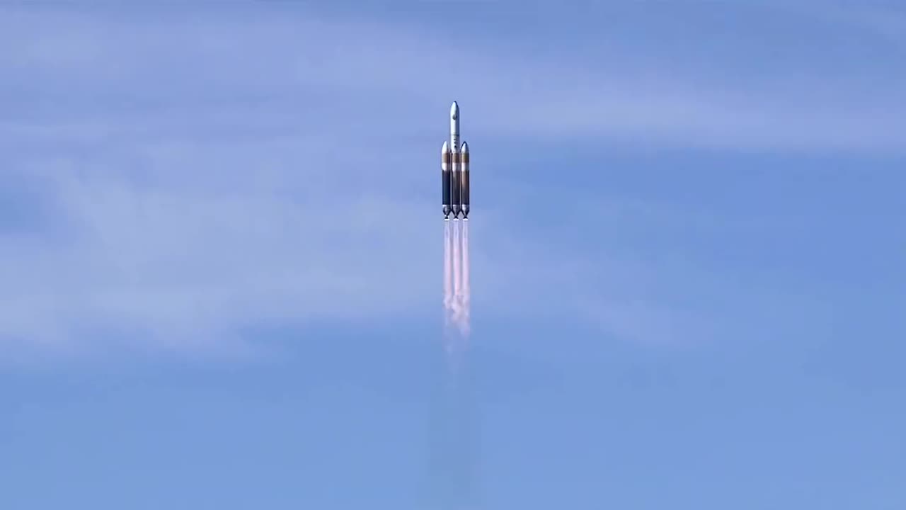 the successful launch of a Delta IV Heavy rocket from Vandenberg Air Force Base, California, 2019