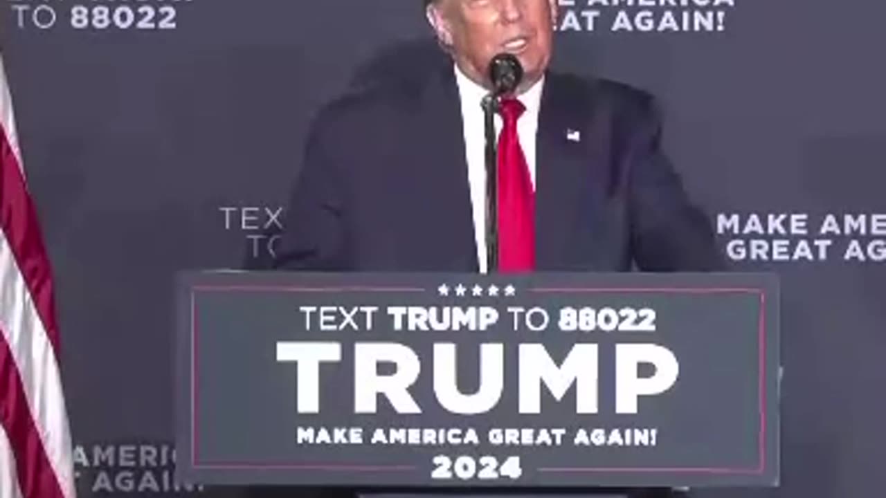 We Love Trump yelled from audience