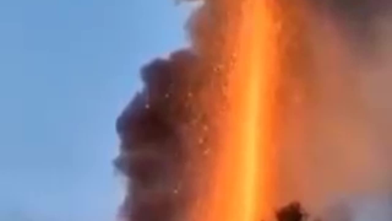 A massive explosion this morning at an alleged ammunition depot in Khmelnytsky, Ukraine