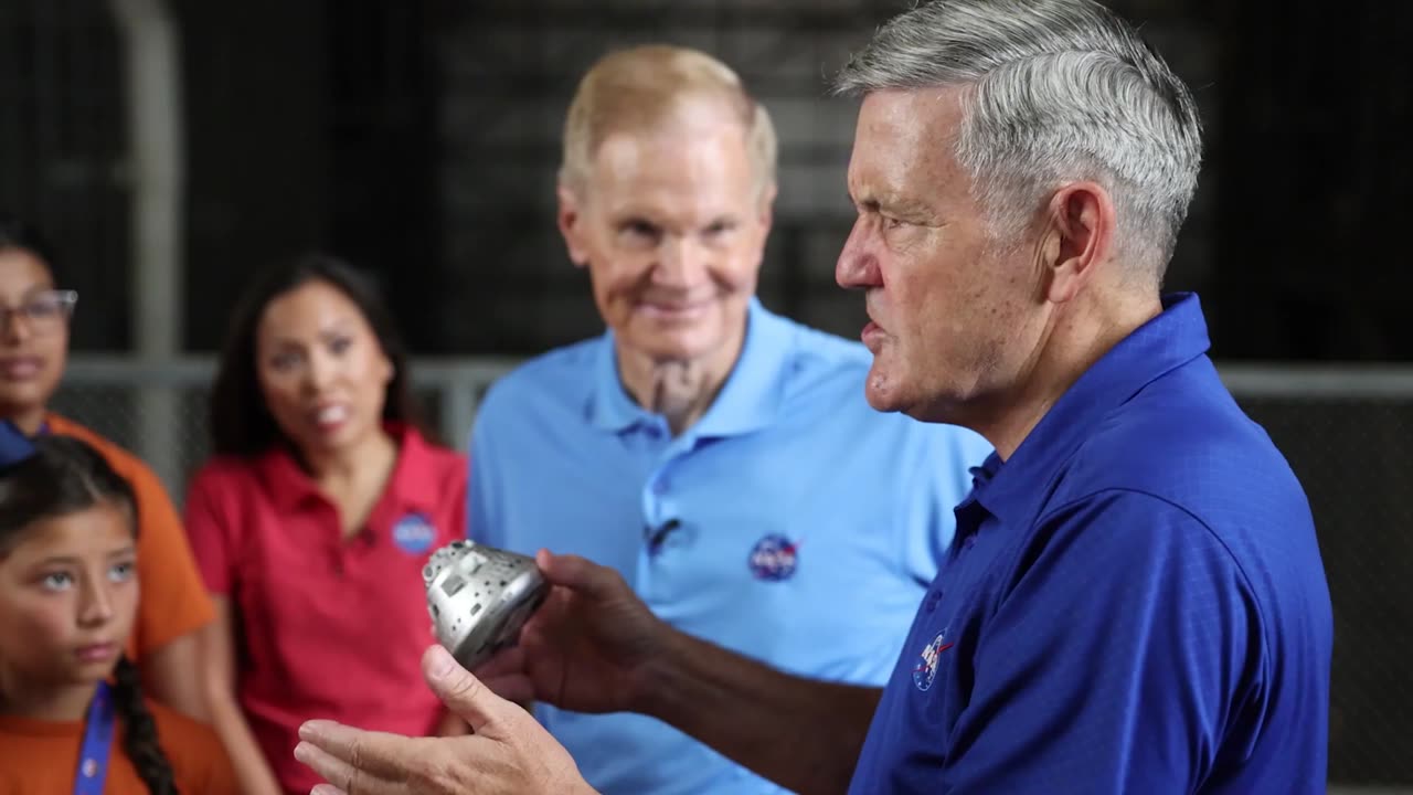 NASA Leaders Surprise Students With First Look at Artemis Rocket and Orion Spacecraft 1 @NASA