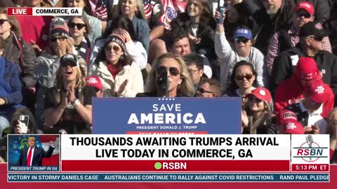 MTG Brings the House Down With an AMAZING Speech at the Save America Rally in Commerce, Georgia