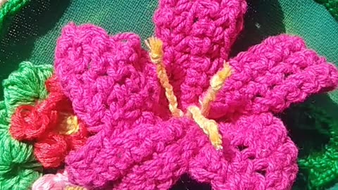 Flores tejidas - mini jardín crochet