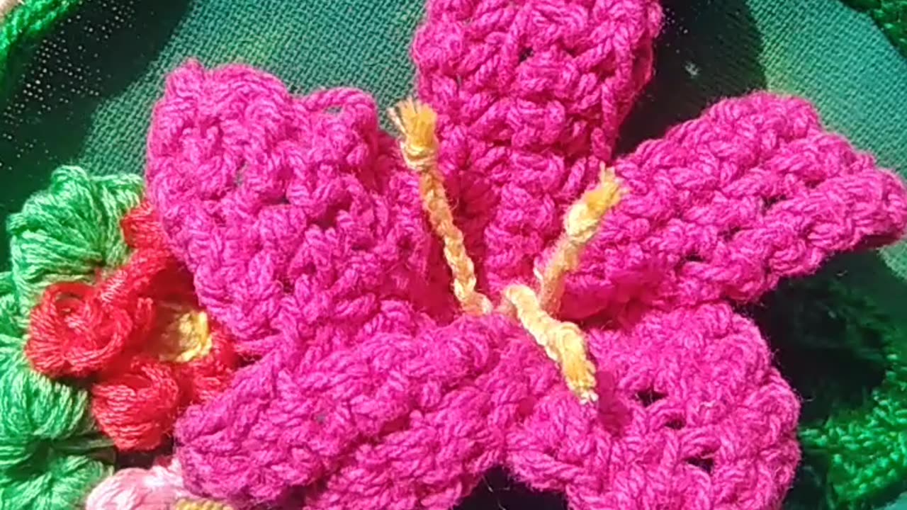 Flores tejidas - mini jardín crochet