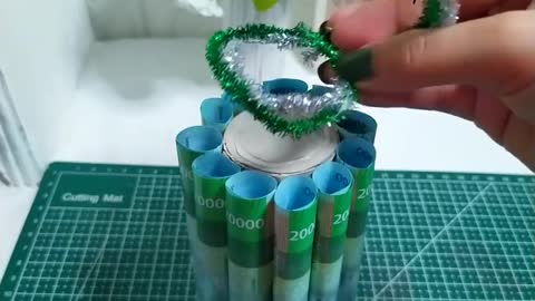 5 minutes craft - Money Christmas Tree