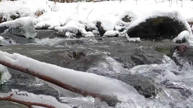 Snow fed water