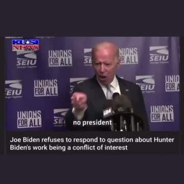 Joe Biden refuses to respond to question...