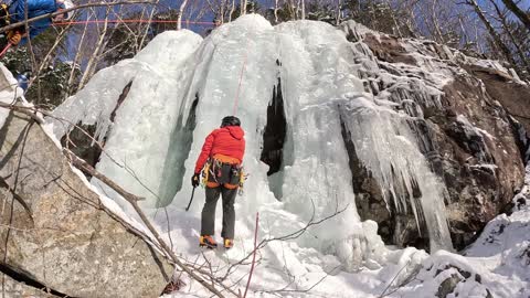 Ice Climbing Franconia Notch