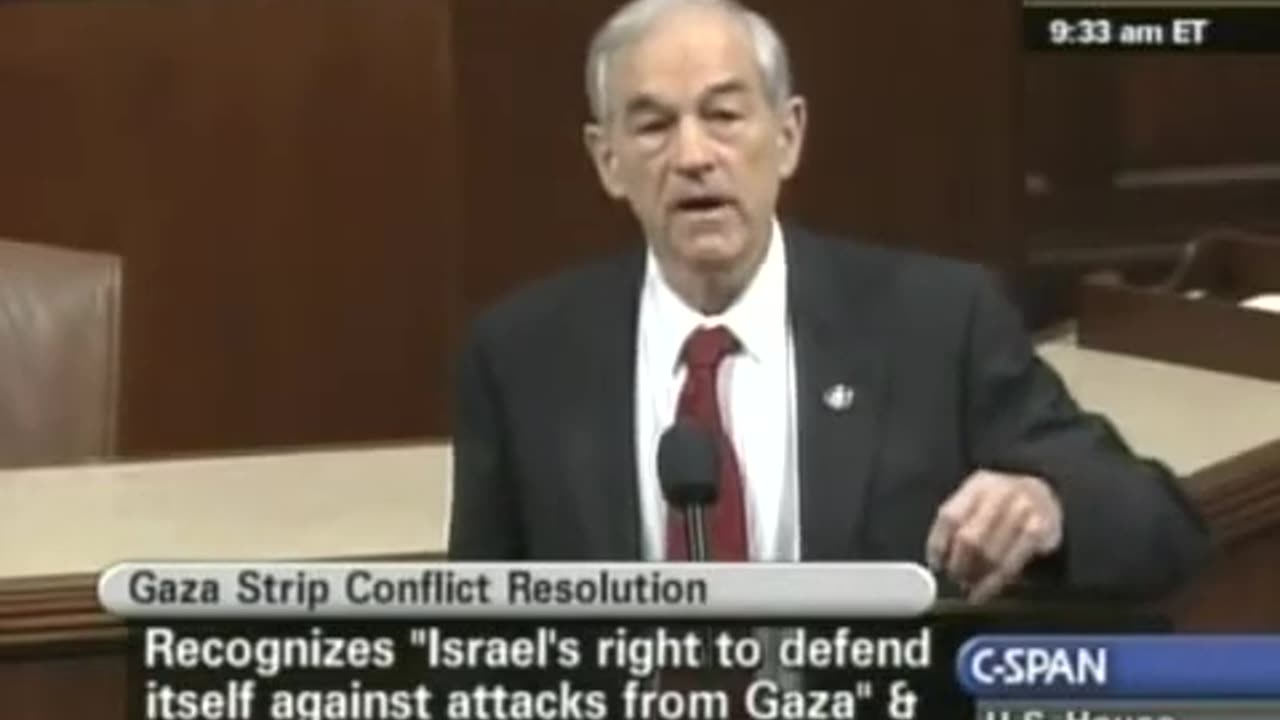 Ron Paul: Israel Encouraged & Started HAMAS (2009)