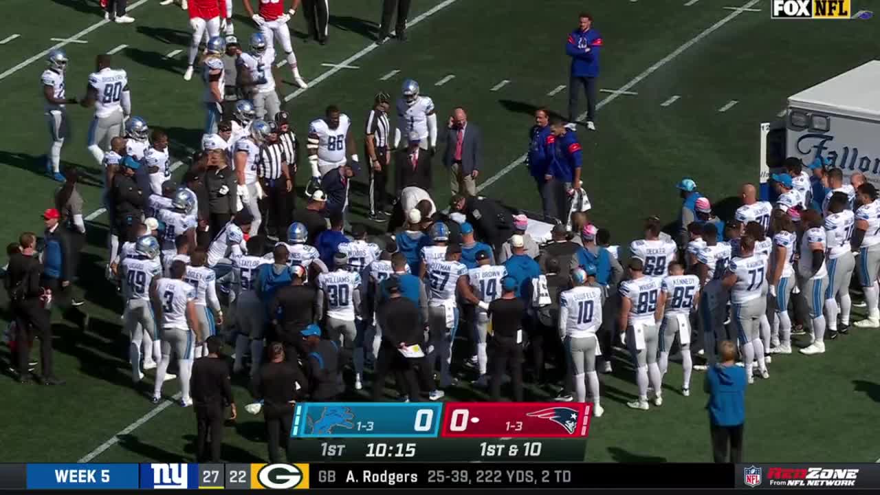 Lions CB Collapses In The Middle Of NFL Game On Live TV