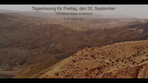 Tageslosung für Freitag, den 30. September
