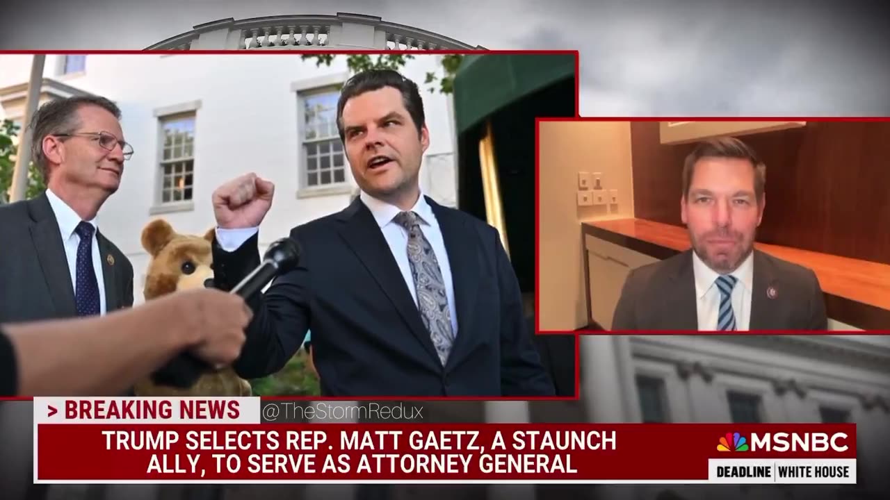 Eric Swalwell is in pure denial over Trump's selection of Matt Gaetz for Attorney General