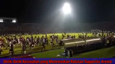 Detik detik kerusuhan yang menewaskan banyak supporter arema di kanjuruhan