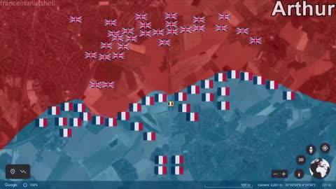 Battle of Waterloo in 50 seconds using Google Earth