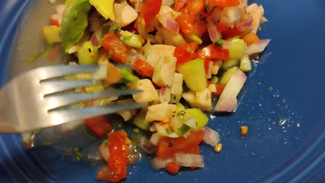 Ceviche de Pescado 🐟 Tostada en Espanol