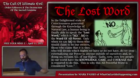 Saying NO to the Cult of Ultimate Evil. The Brainwashing of those Just Following Orders
