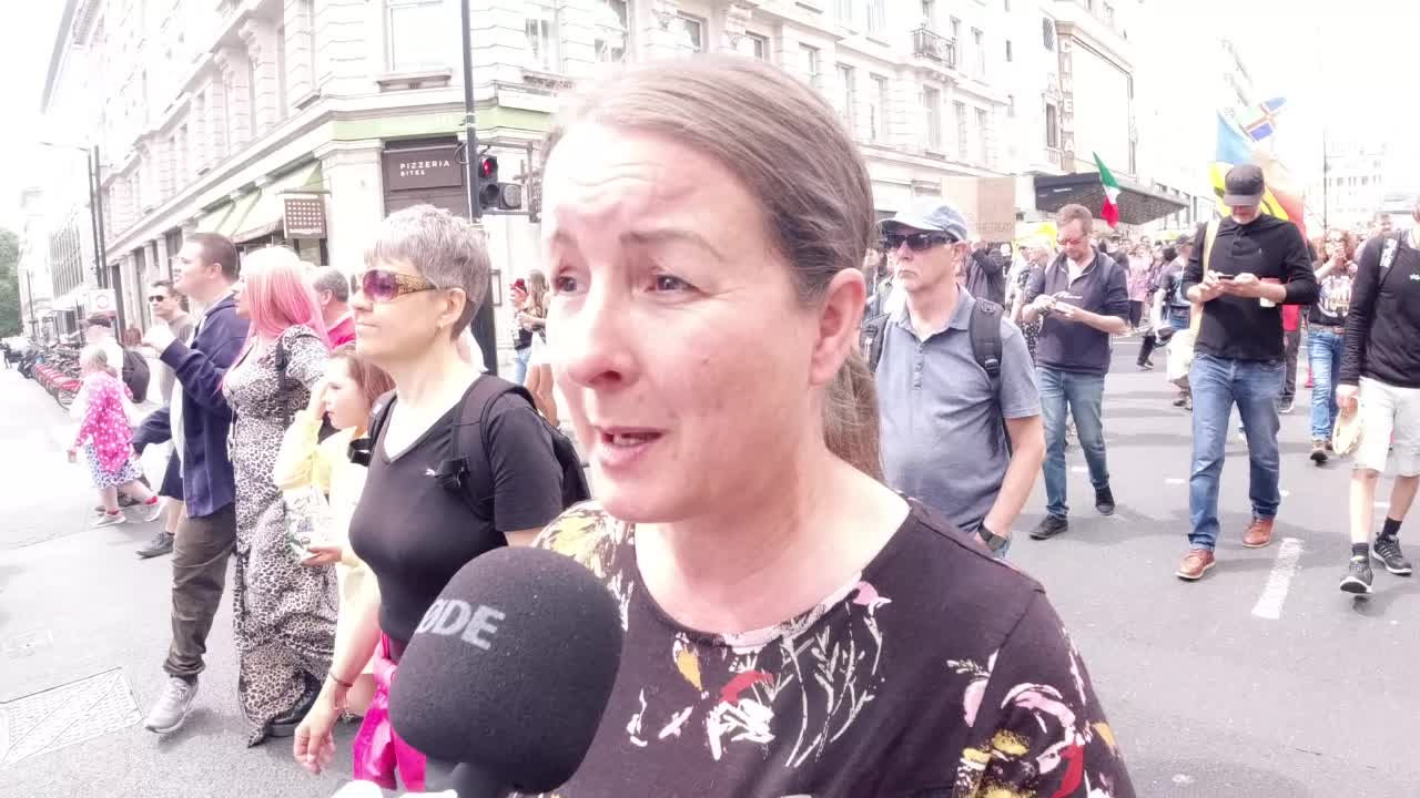 BEING ATTACK! SAVING OUR CHILDREN LONDON PROTEST