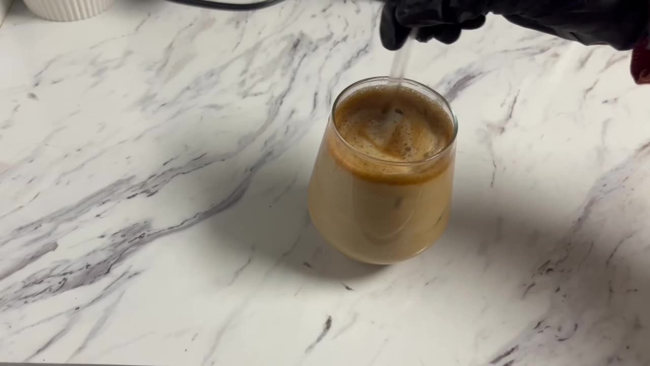 Lazy way to make Iced Hazelnut Coffee