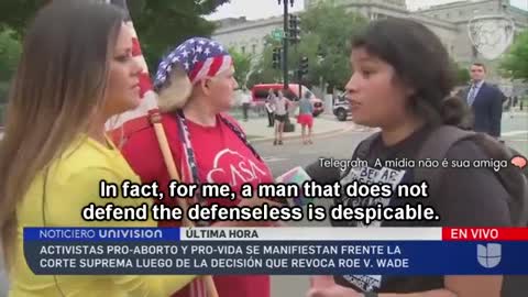 Pro-Life Latina: " A Man That Doesn't Defend The Defenseless Is Despicable"