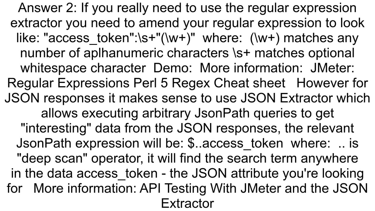 Get and set access token through Jmeter