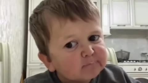 Funny child reaction