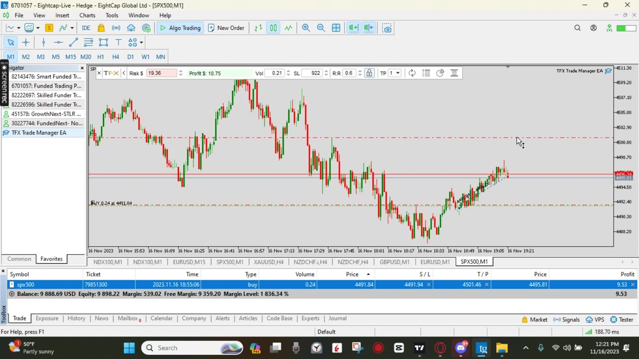 16 November 2023 Executions WIn