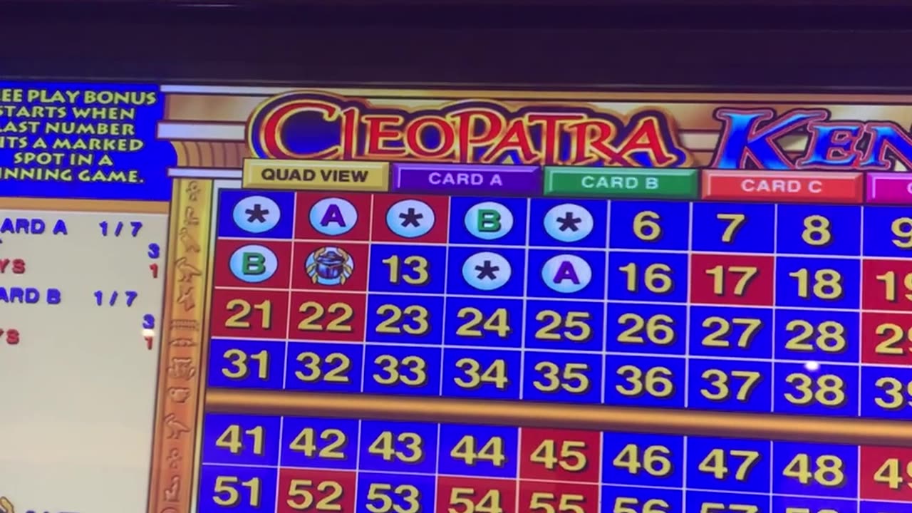 Cleopatra Keno Another Bonus From Hard Rock Tampa