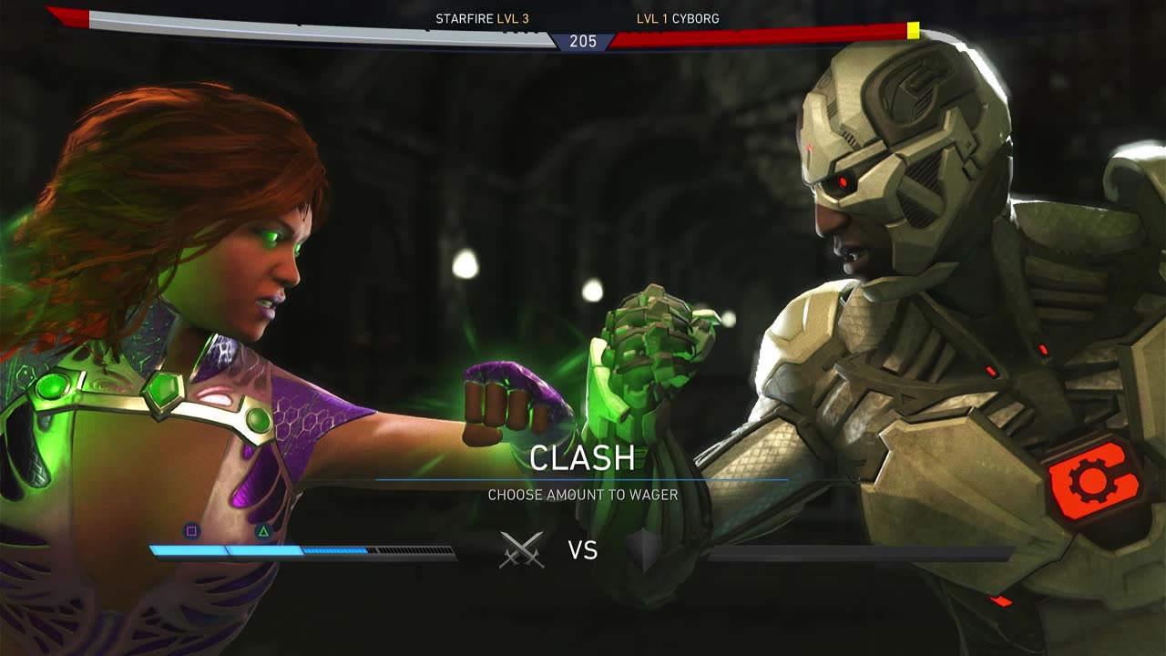 Starfire VS Cyborg