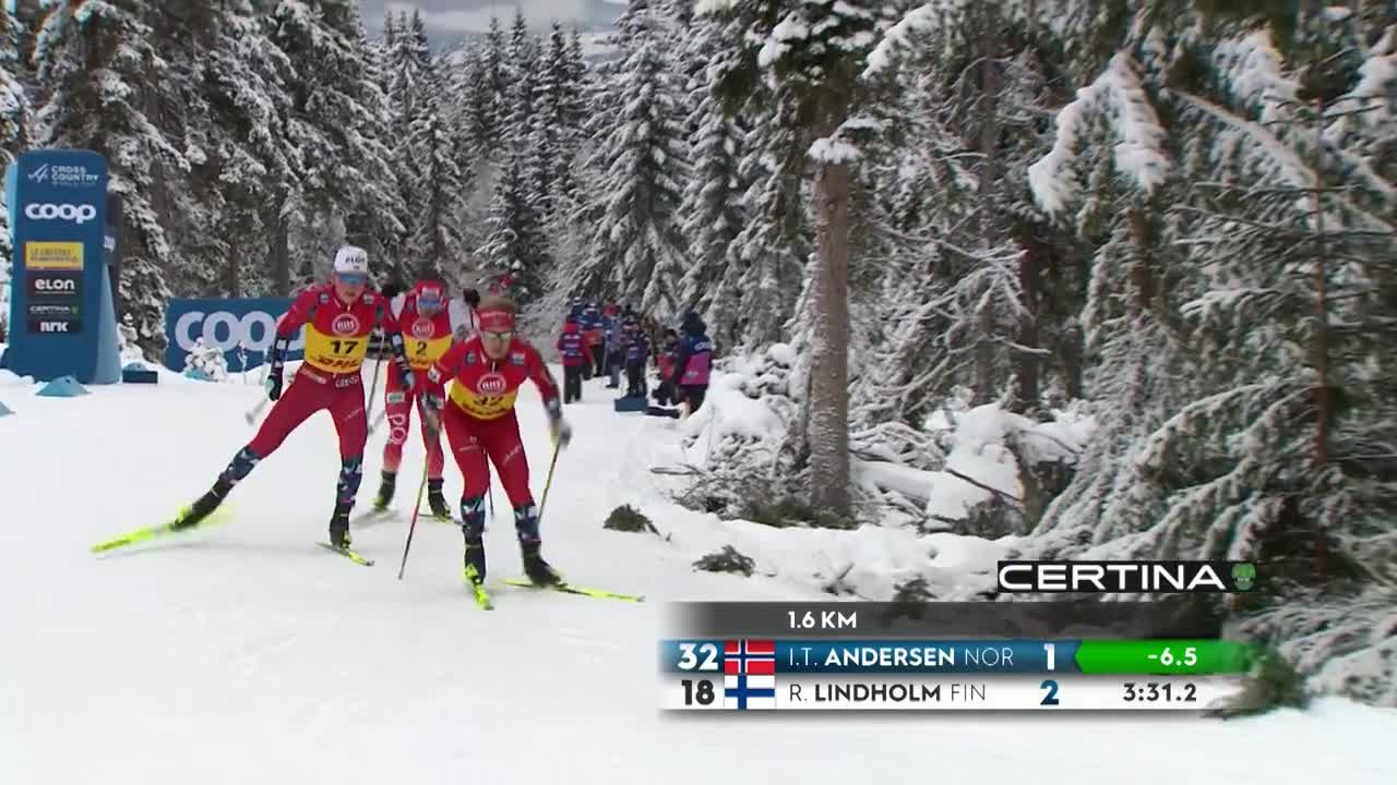 Iver T. Andersen takes 10 km. shocking win | Lillehammer | FIS Cross Country