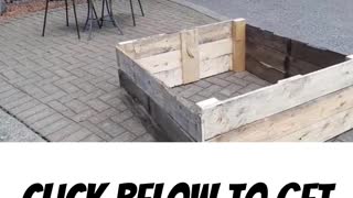 Easy Wood Things to Make 😎 Raised Garden Beds from Wood Pallets. 😎 #woodworking #SideHustle #shorts