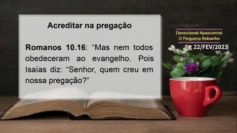 DEVOCIONAL - Acreditar na pregação