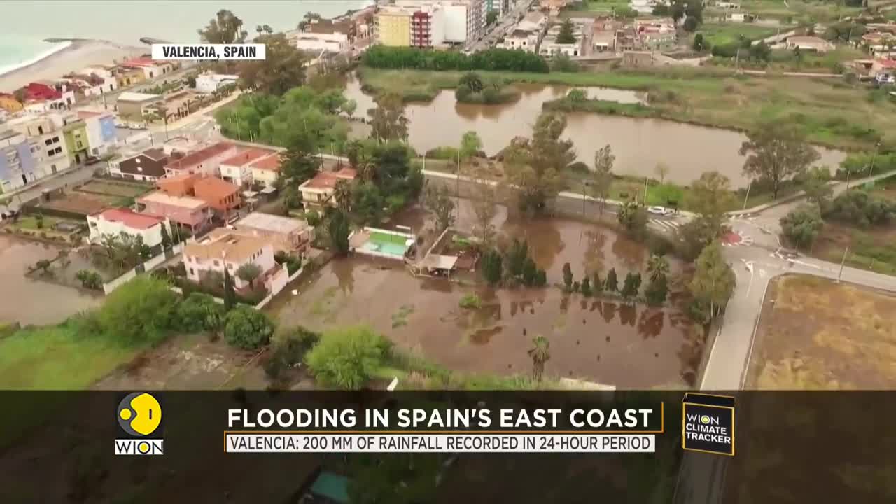 Record-breaking rainfall in Valencia, yellow alert issued in surrounding areas | World News | WION