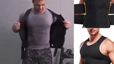 Vest Body Shaper with Zipper Back Support Adjustable Belts