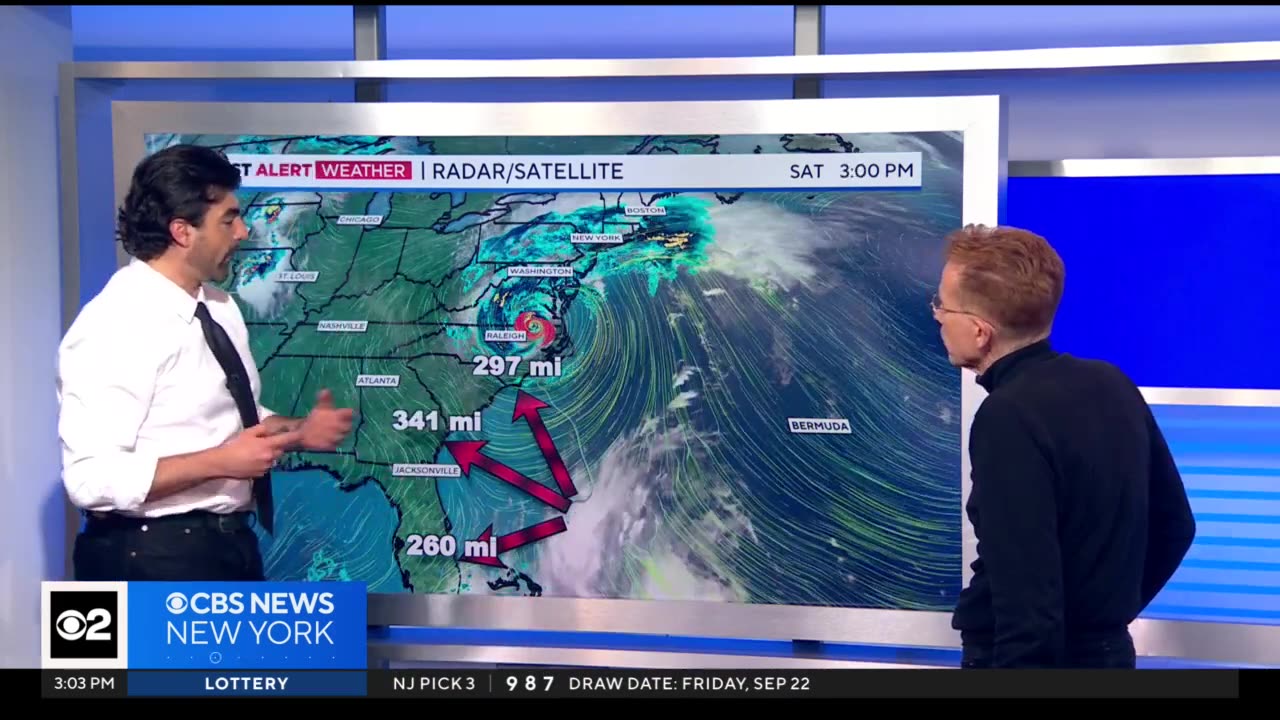 Tropical Storm Ophelia 3 p.m. update 09-23-2023