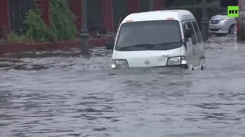 Russian city of Vladivostok submerged following heavy rain