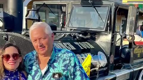 The Famous Conch tour train in Key West, Florida