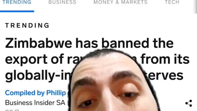 Zimbabwe banned lithium export, watch out for "human rights" calls to justify new wars
