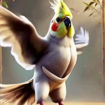 Kung Fu Cockatiel in Action! 🐦💥