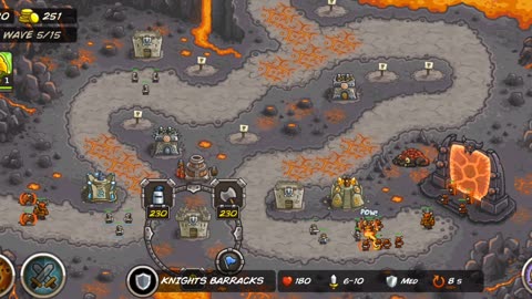 Kingdom rush game play level Pit of Fire