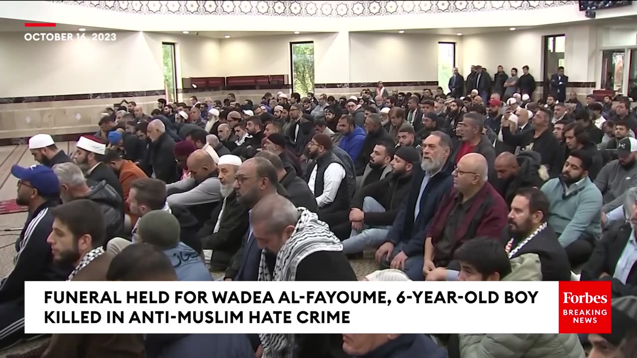 JUST IN- Funeral Held For 6-Year-Old Palestinian American Boy Killed In Anti-Muslim Attack