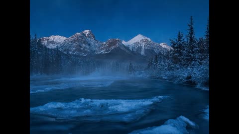 Mountain Stream Blue Noise ASMR HD (1 hour)