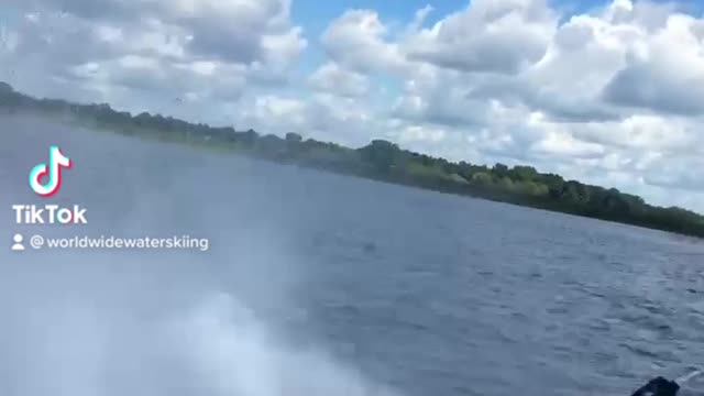 Barefoot Waterski Wipeout