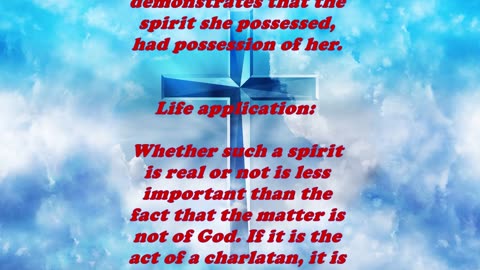 The Book of Acts 16:16 - Daily Bible Verse Commentary