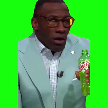 Shannon Sharpe Drinking Mountain Dew | TikTok Meme | Green Screen