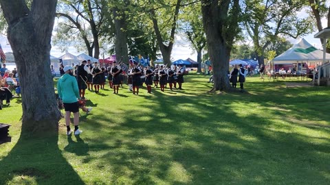 96th Highlanders Pipes & Drums at Jamestown Regional Celtic Festival - 1