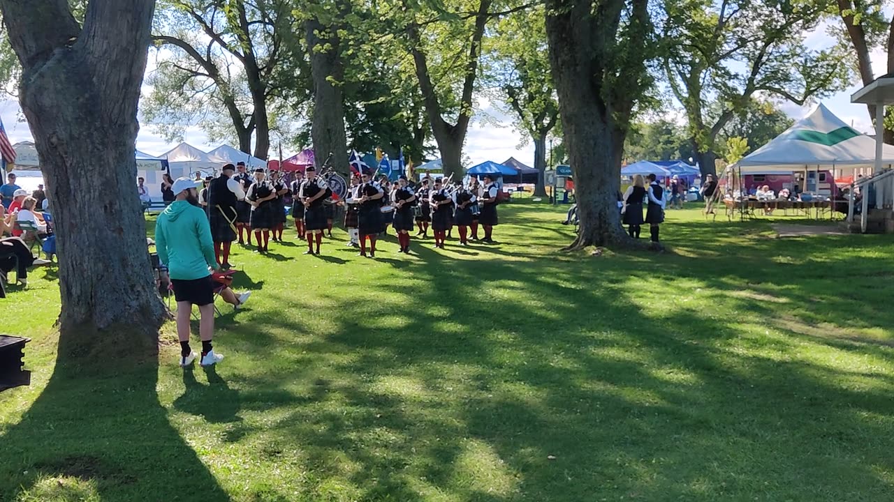 96th Highlanders Pipes & Drums at Jamestown Regional Celtic Festival - 1