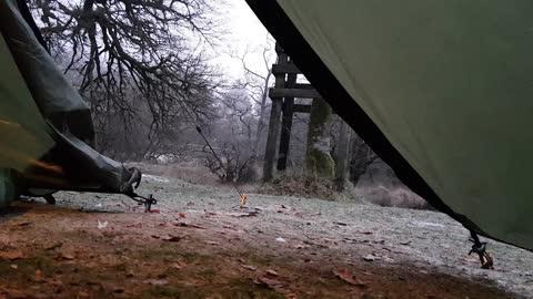 Inside a tent looking out.12th Dec 2022