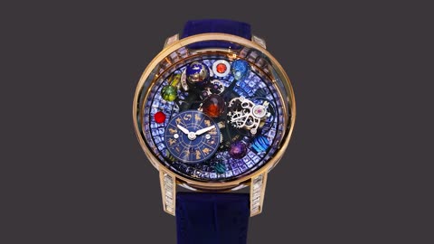 The Jacob & Co. Astronomia Solar Icy Blue Baguette Sapphires