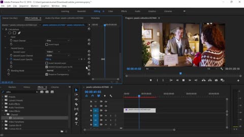 Adobe Premiere Pro - Black and White to Color Transition