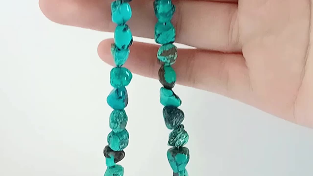 Free-shape Natural turquoise Lapis lazuli pendant Healing Gemstone Necklace20231005-04-08